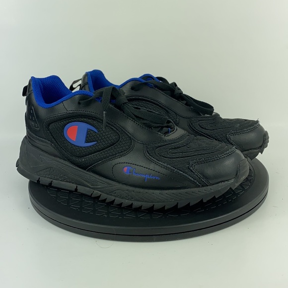 Champion Flex 21 Black/Blue Athletic Shoes Men’s Size 8.5 - Picture 4 of 13